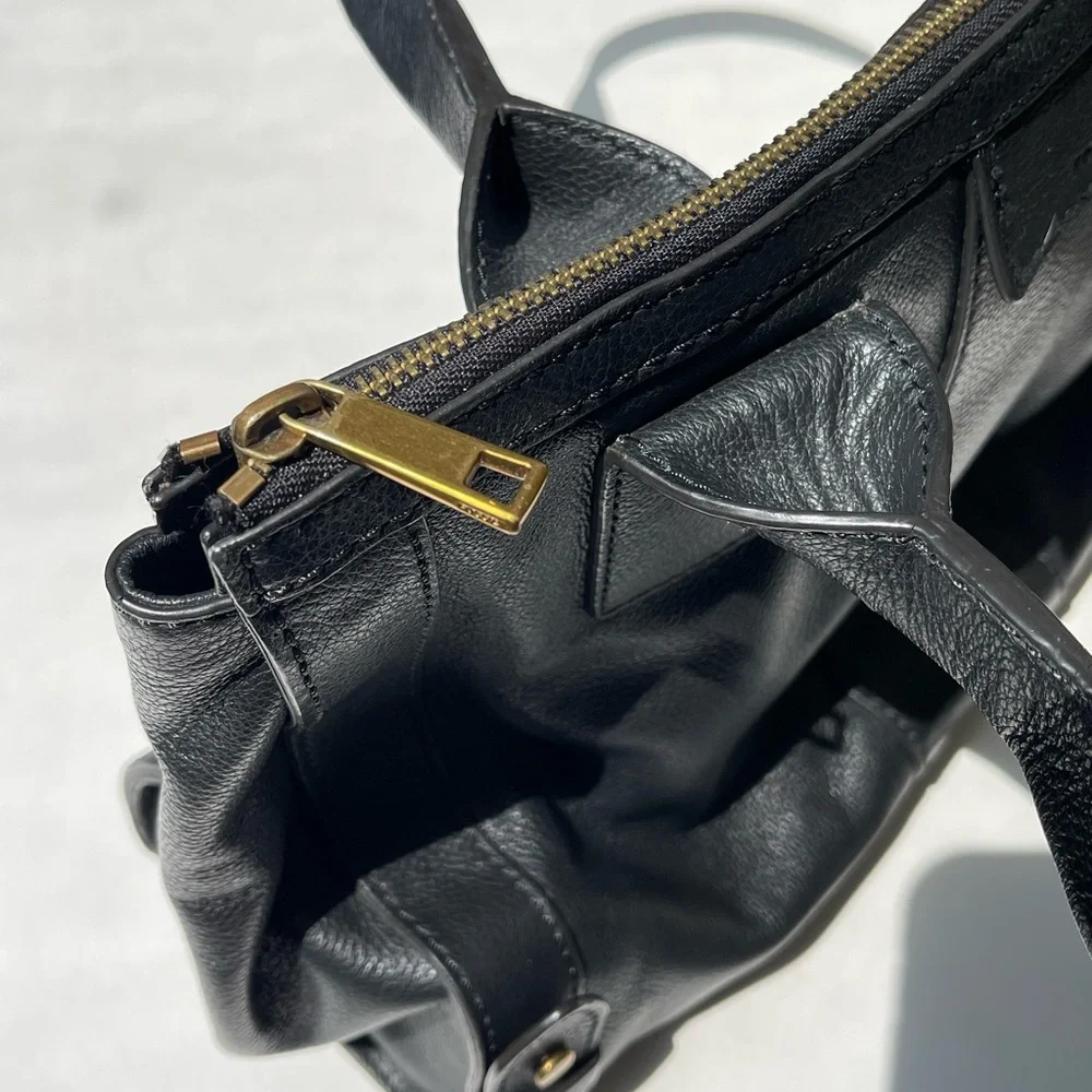 Fossil Leather Tote Bag
